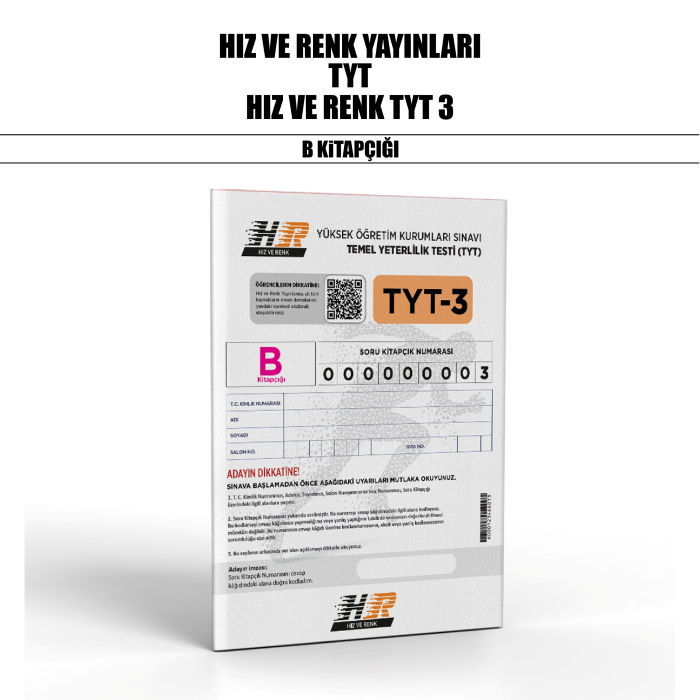 HIZ RENK YAYIN TYT SNV 3-B - 25-26